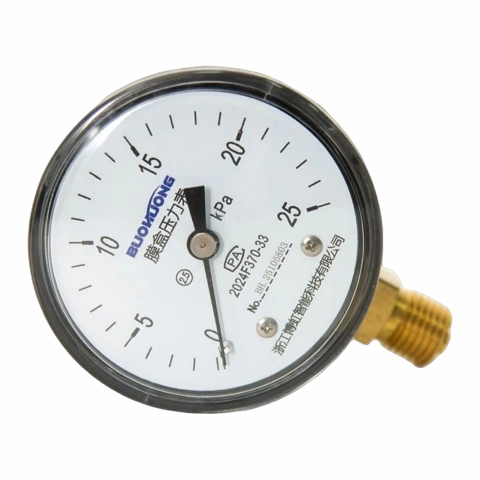 Capsule Pressure Gauge With Zero Adjustment Device factory Capsule Pressure Gauge With Zero Adjustment Device factory